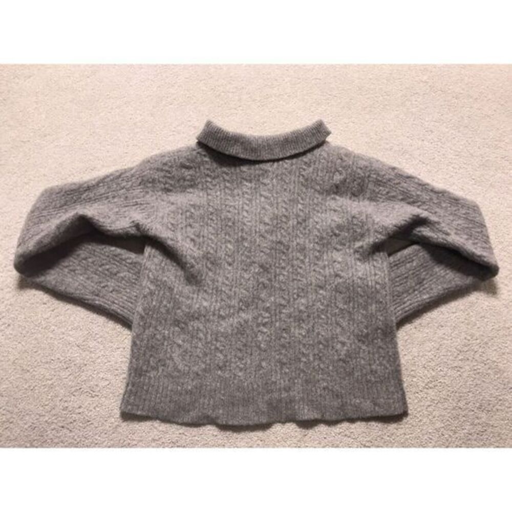 claudia‎ & marc youth size small petite grey wool sweater - Picture 3 of 3